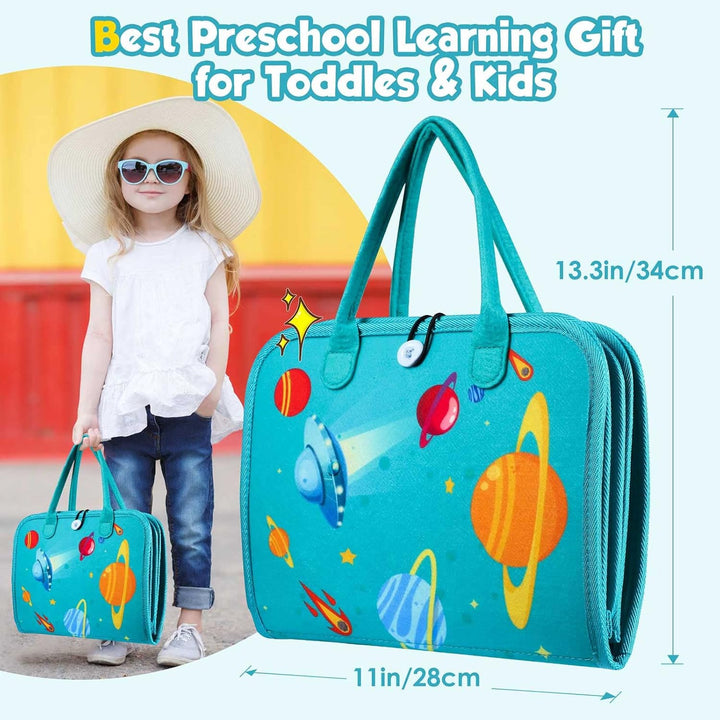 Montessori Sensory Activity Board for Toddlers Ages 2-4