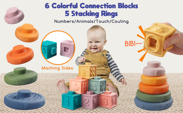 Montessori Sensory Toys Set for Babies and Toddlers