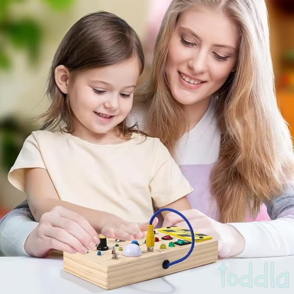 Montessori Switch Board Learning Toy for Fine Motor Skills