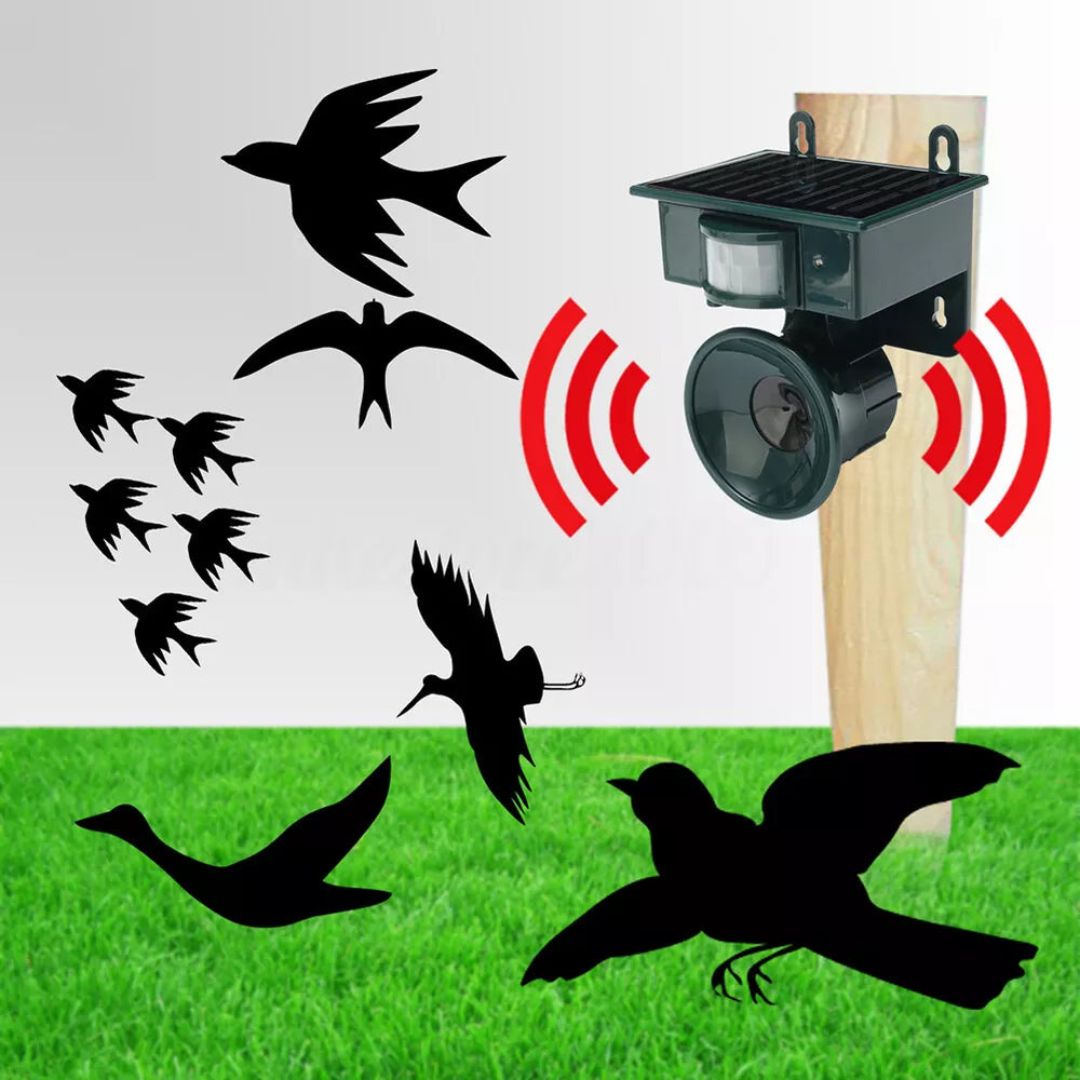 Motion Sensor Bird Repellent Device for Garden and Outdoor Use