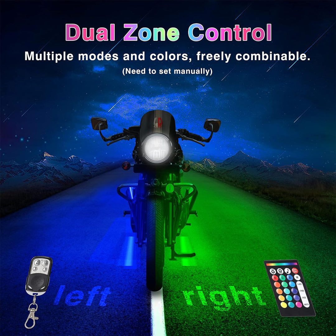 Motorcycle LED Light Kit for Brake and Turn Signal - 12 Pieces