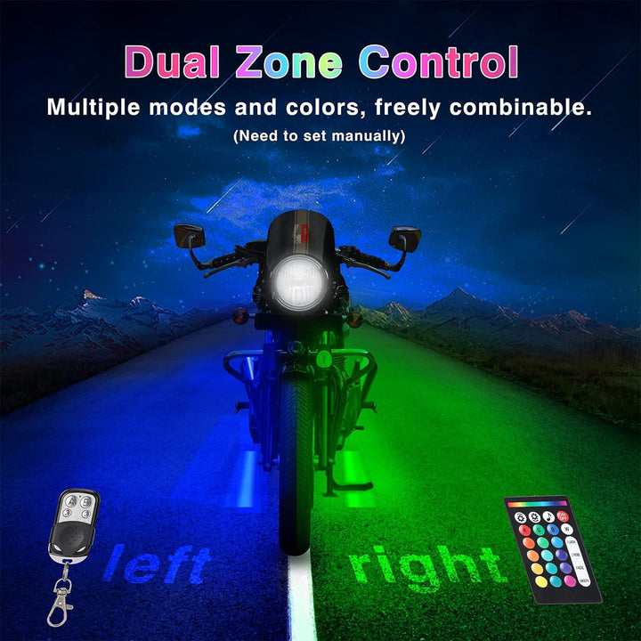 Motorcycle LED Light Kit for Brake and Turn Signal - 12 Pieces