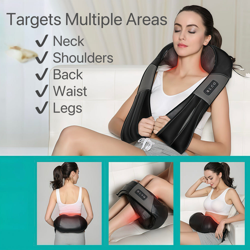 Neck and Shoulder Massager with Heat for Pain Relief