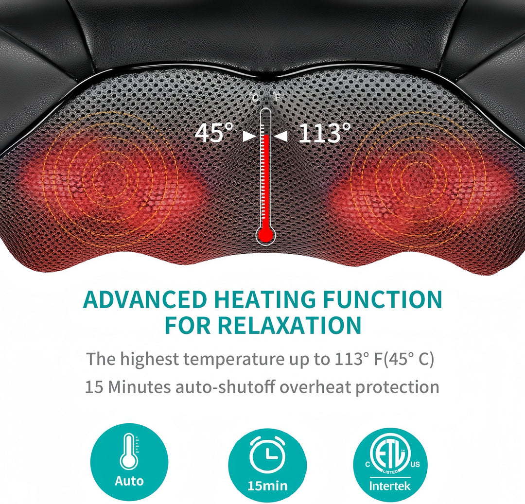 Neck and Shoulder Massager with Heat for Pain Relief