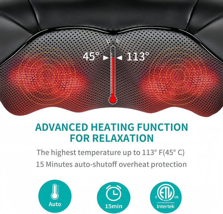 Neck and Shoulder Massager with Heat for Pain Relief