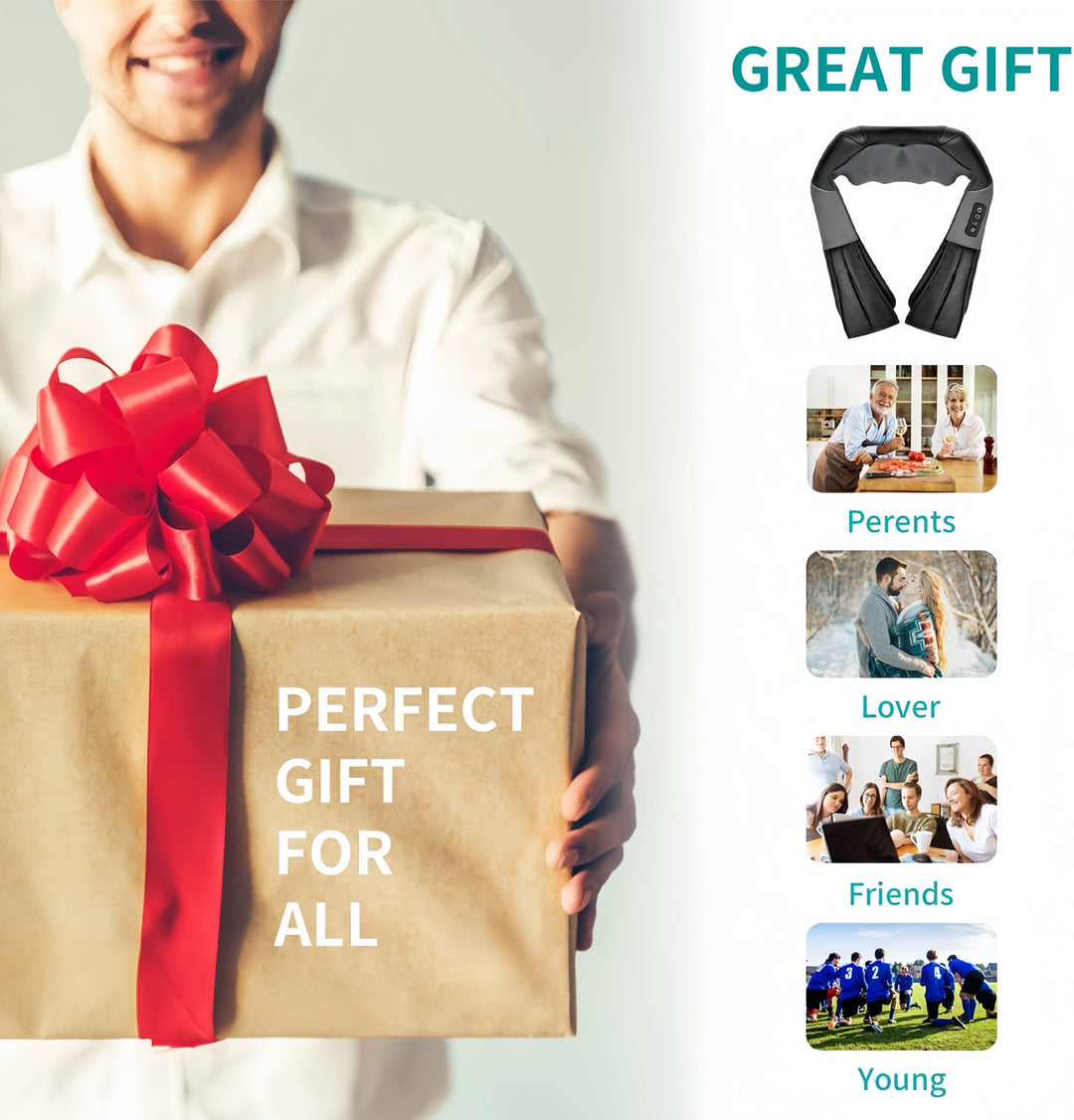 Neck and Shoulder Massager with Heat for Pain Relief