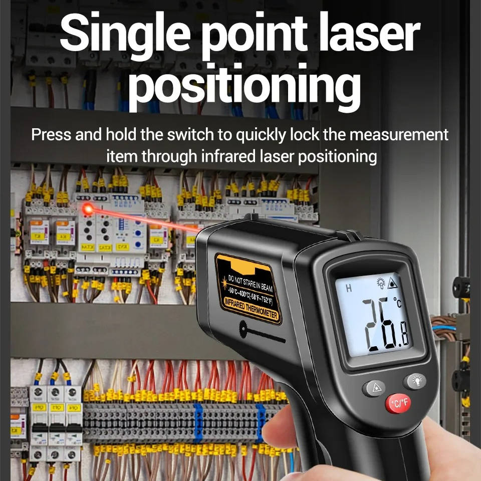 Non-Contact Infrared Laser Thermometer Temperature Gun