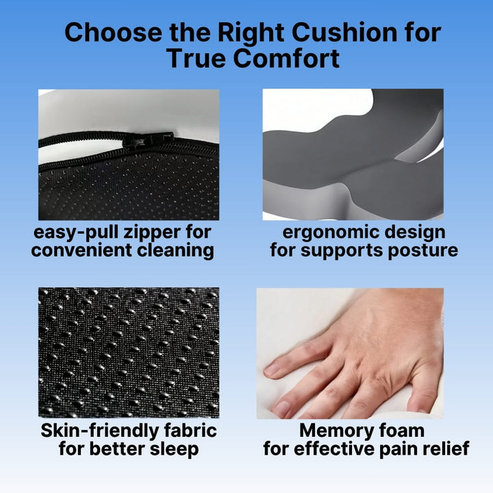Orthopedic Seat Cushion and Back Support Cushion Set