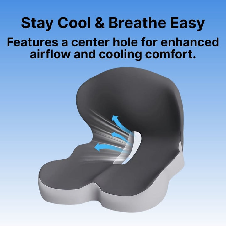 Orthopedic Seat Cushion and Back Support Cushion Set