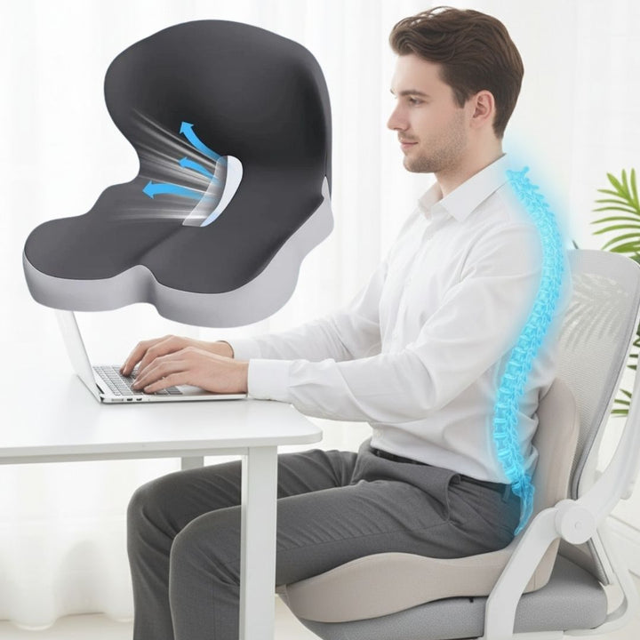 Orthopedic Seat Cushion and Back Support Cushion Set