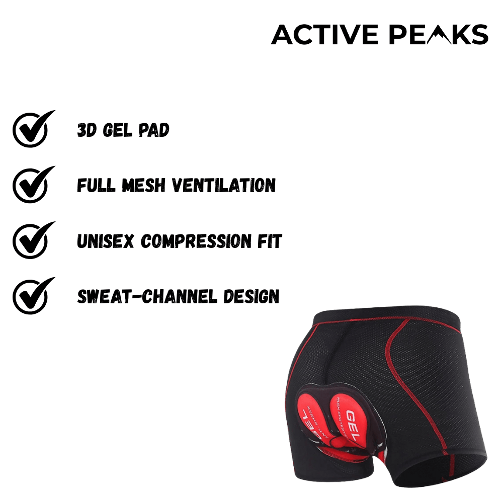 Padded Cycling Undershorts for Men and Women Active Wear