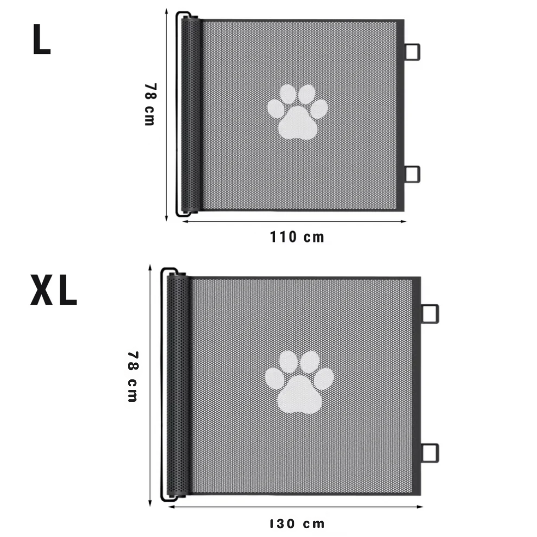 Pet Safety Net for Doors and Stairs - No Drill Installation Barrier