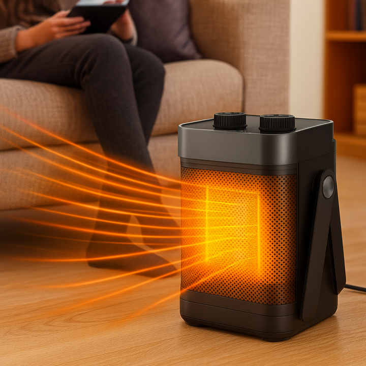 Portable Adjustable Space Heater with Thermostat Control