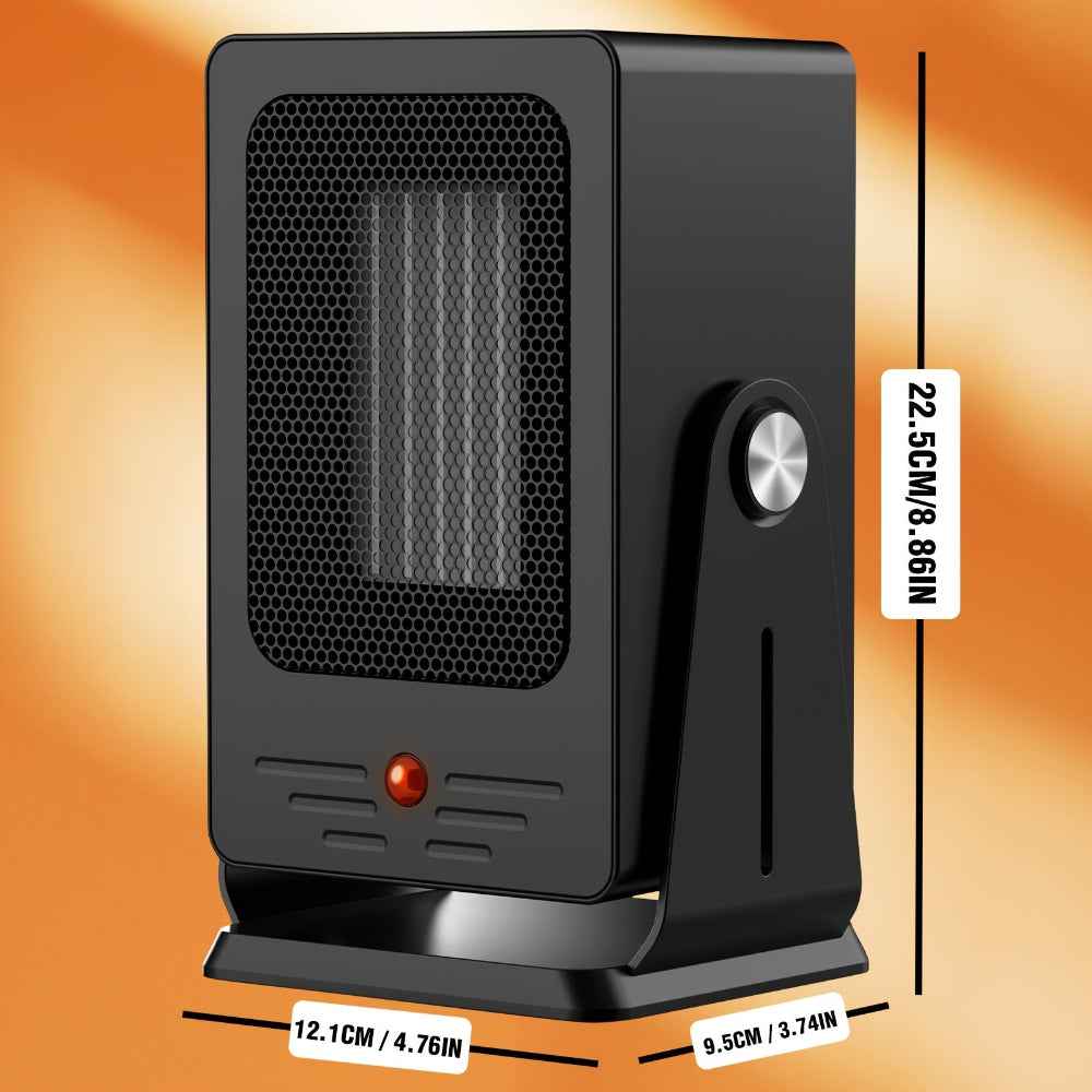 Portable Adjustable Space Heater with Thermostat Control