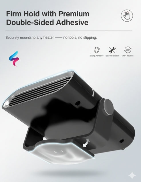 Portable Car Heater 4-in-1 Fan for Heating, Cooling, and Defrosting 12V