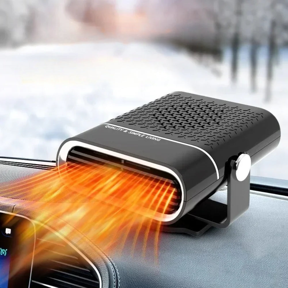Portable Car Heater 4-in-1 Fan for Heating, Cooling, and Defrosting 12V