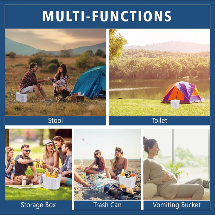 Portable Folding Camping Toilet Seat Outdoor Use