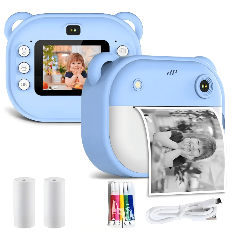 Portable Inkless Thermal Instant Camera Photo Printer