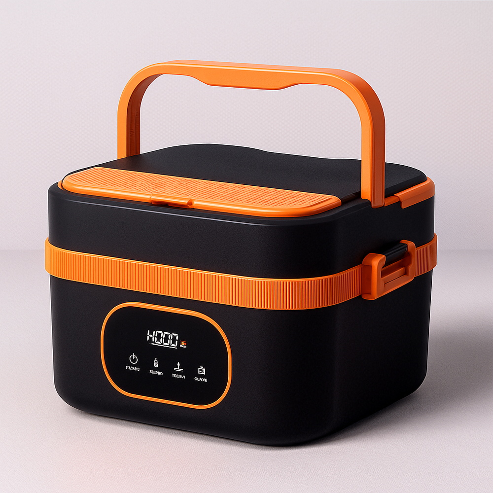 Portable Self-Heating Lunch Box Food Warmer for Meals on the Go