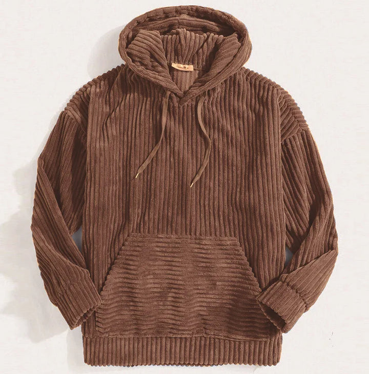 Men's Corduroy Hoodie Sweatshirt