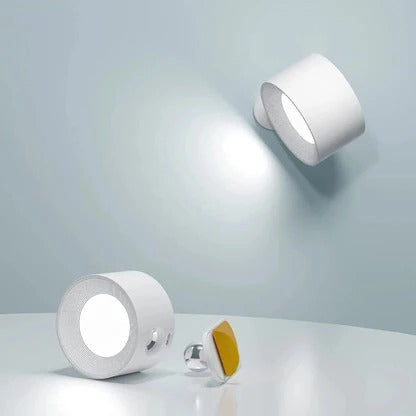 Rechargeable 360 Degree Rotating LED Wall Light Fixture