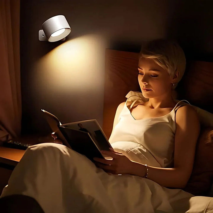 Rechargeable 360 Degree Rotating LED Wall Light Fixture