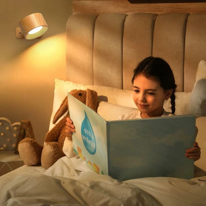 Rechargeable 360 Degree Rotating LED Wall Light Fixture