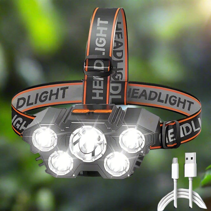 Rechargeable LED Headlamp for Hunting and Outdoor Activities