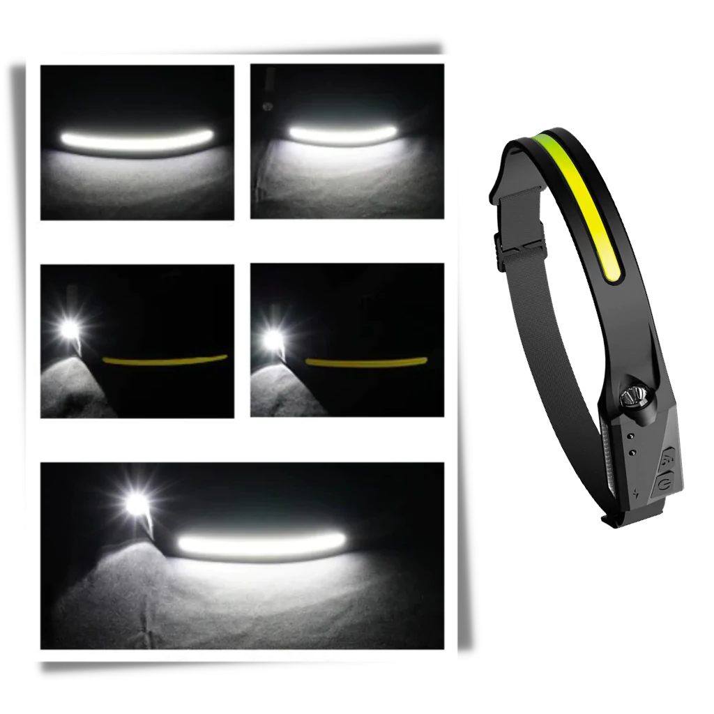 Rechargeable LED Headlamp for Outdoor Activities and Hands-Free Use