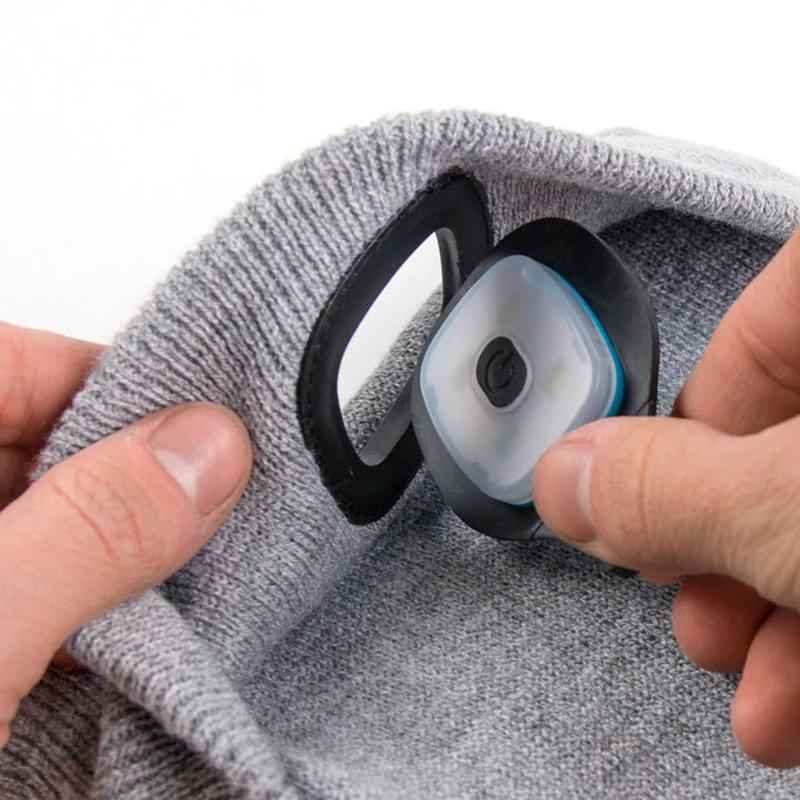 Rechargeable LED Lighted Beanie Hat for Outdoor Activities