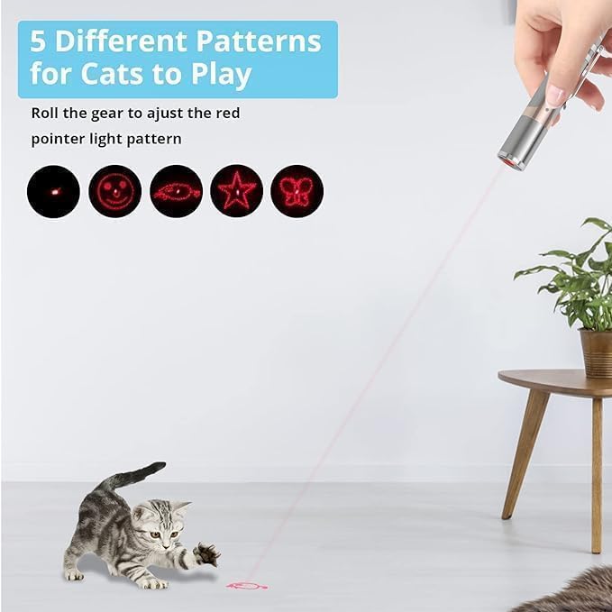 Rechargeable Laser Light Cat Toy for Interactive Play