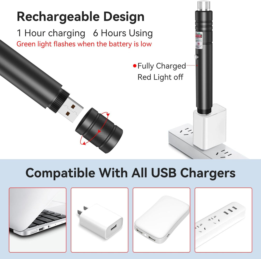 Rechargeable Laser Pointer Torch for Presentations and Events