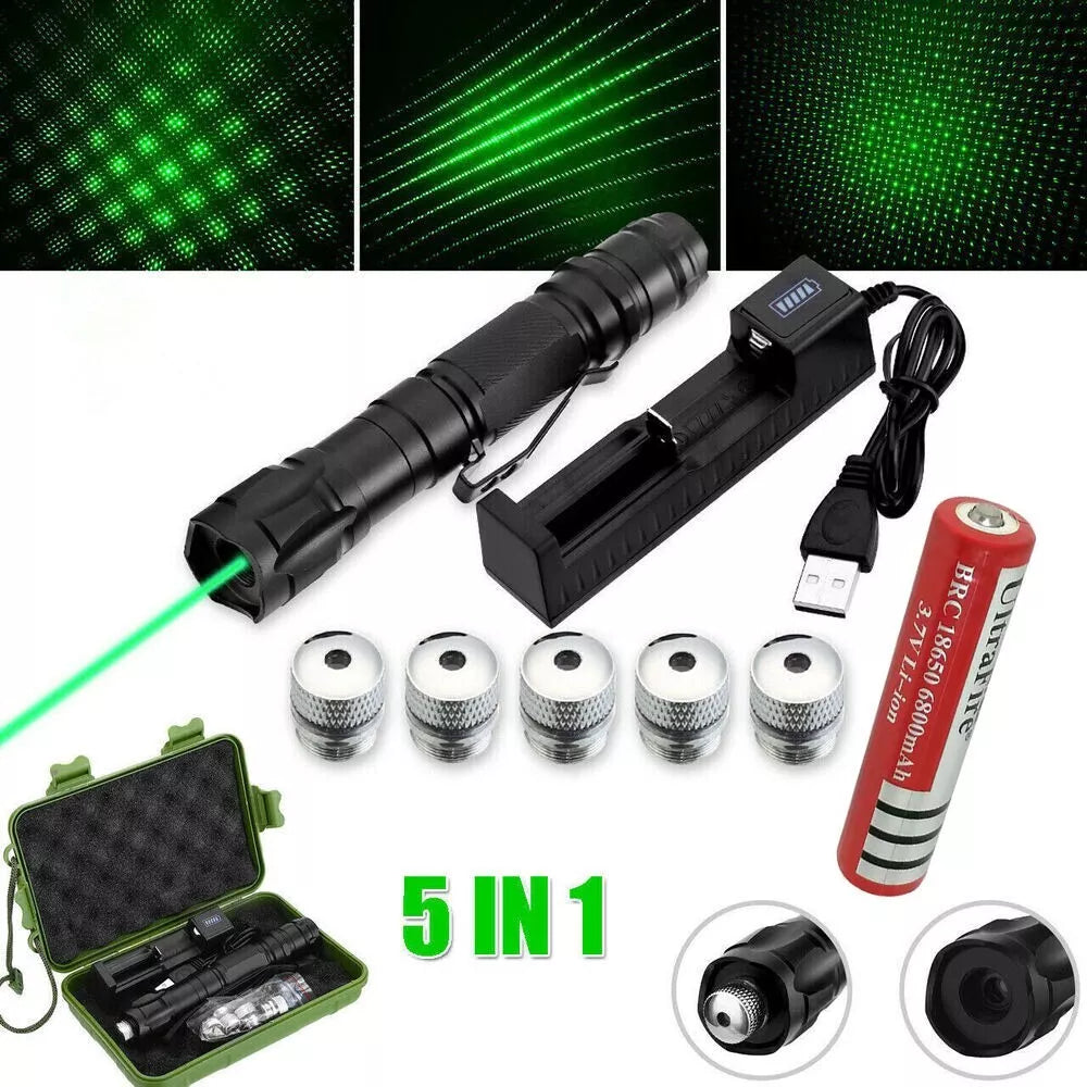 Rechargeable Long Range Laser Pointer Flashlight