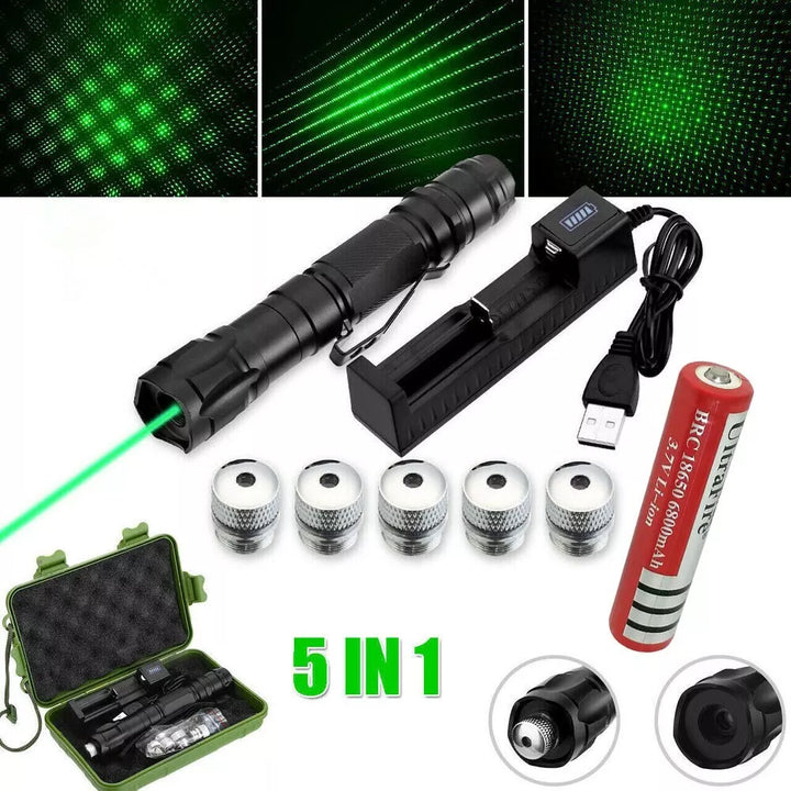 Rechargeable Long Range Laser Pointer Flashlight