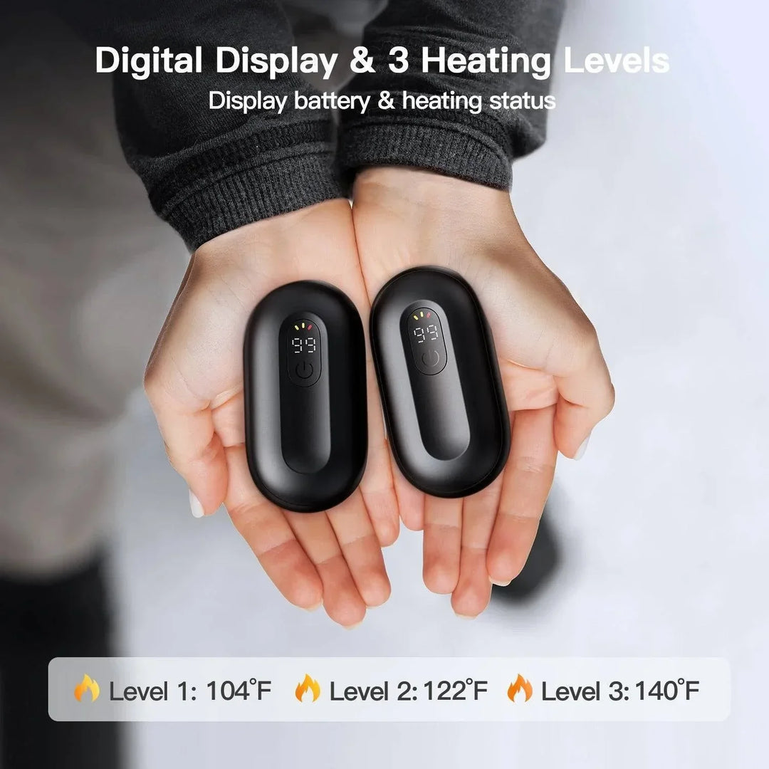 Rechargeable Magnetic Hand Warmers Portable Heater 2 Pack