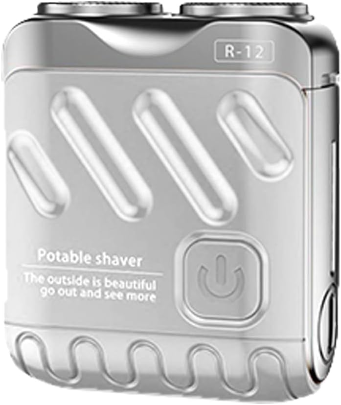 Rechargeable Mini Electric Shaver Double Head Rotary Razor