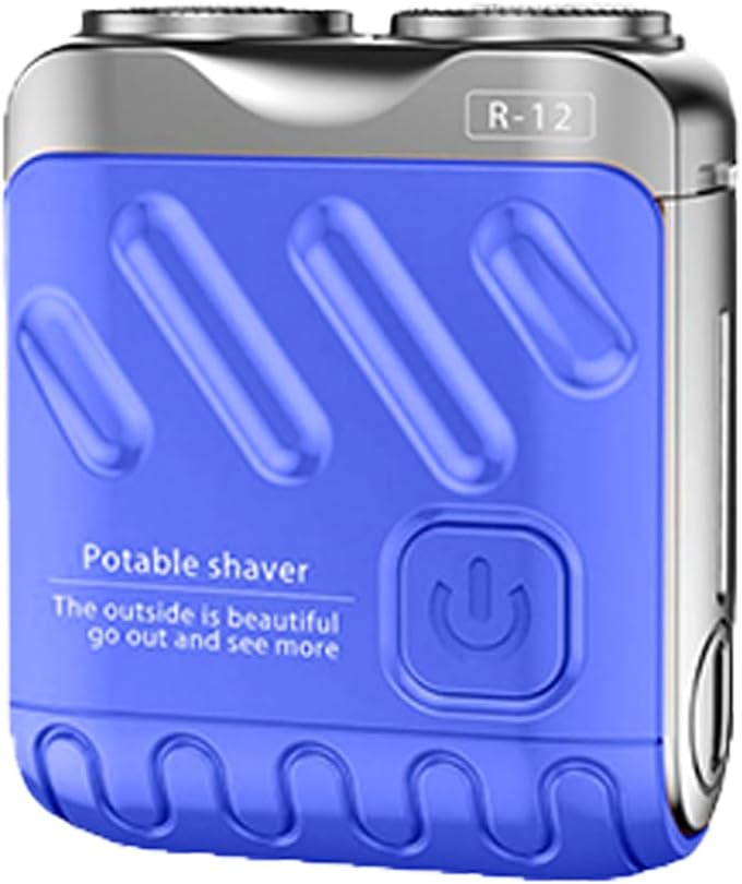 Rechargeable Mini Electric Shaver Double Head Rotary Razor