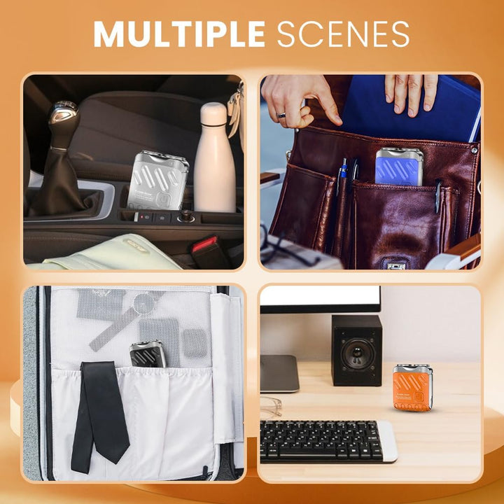 Rechargeable Mini Electric Shaver Double Head Rotary Razor