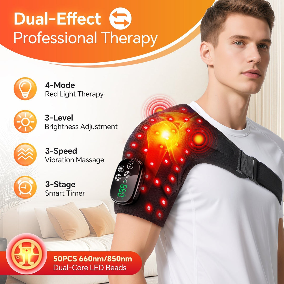 Red Light Therapy Shoulder Massager Device 660nm 850nm