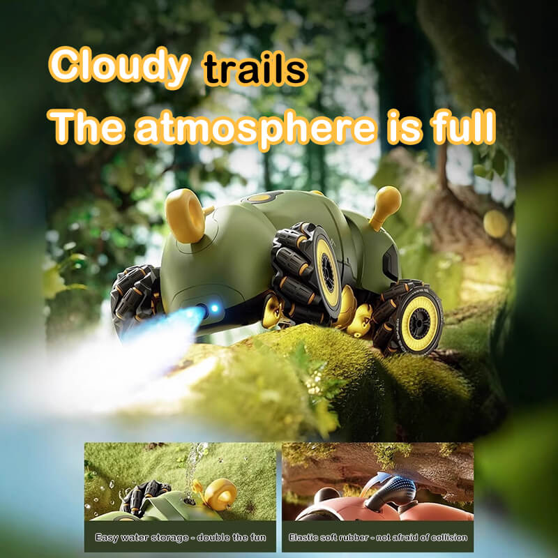 Remote Control 4WD Stunt Car with 360 Degree Rotation, Music, and Lights