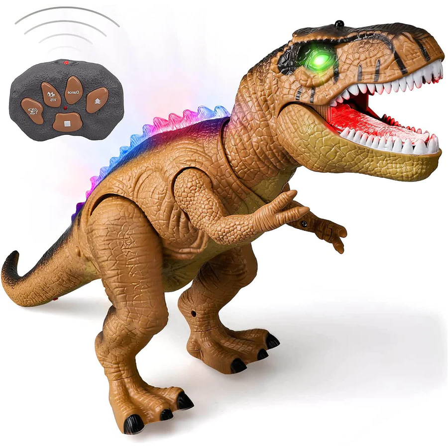 Remote Control T-Rex Dinosaur Toy with LED Lights