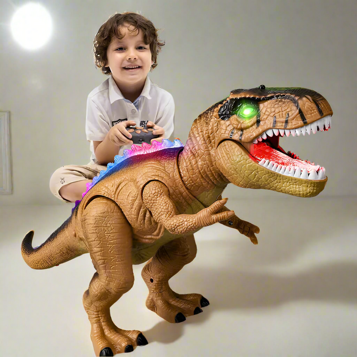 Remote Control T-Rex Dinosaur Toy with LED Lights
