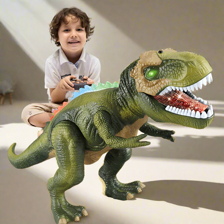 Remote Control T-Rex Dinosaur Toy with LED Lights