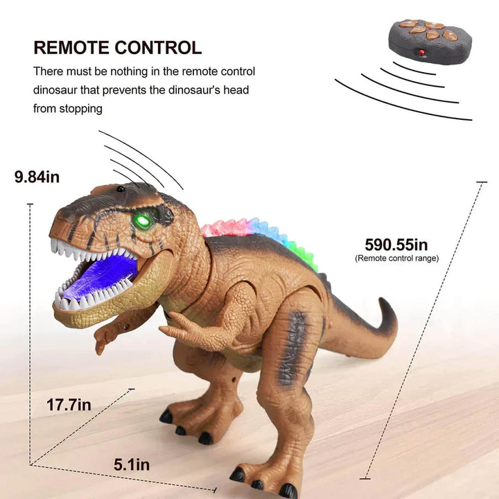 Remote Control T-Rex Dinosaur Toy with LED Lights