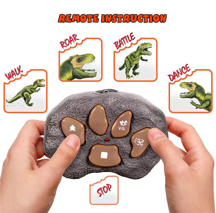 Remote Control T-Rex Dinosaur Toy with LED Lights