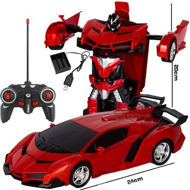 Remote Control Transformer Car Toy 2-in-1 Vehicle for Kids