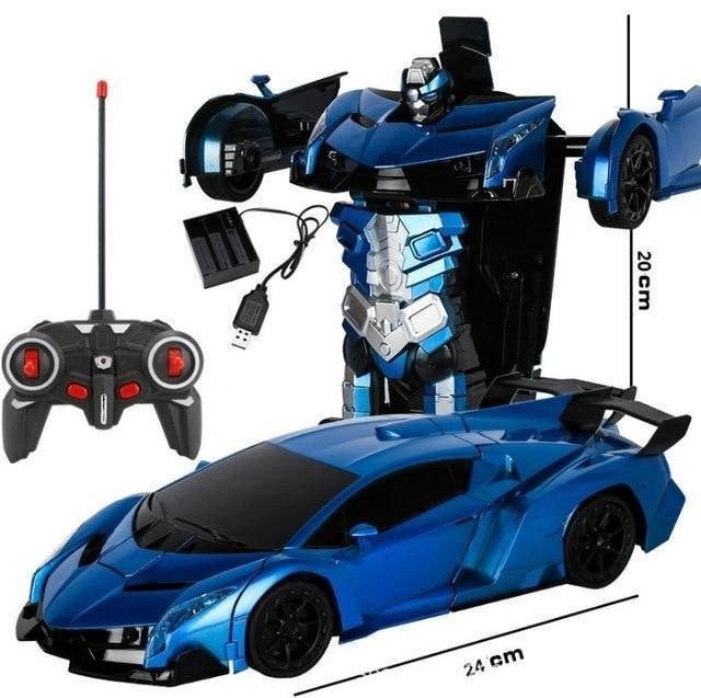 Remote Control Transformer Car Toy 2-in-1 Vehicle for Kids