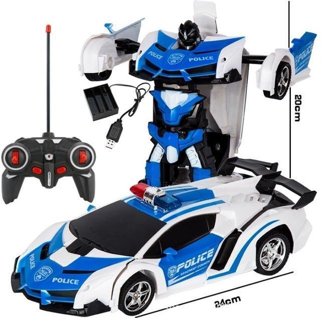 Remote Control Transformer Car Toy 2-in-1 Vehicle for Kids