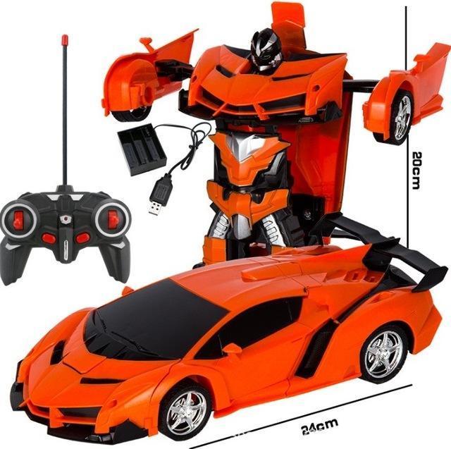 Remote Control Transformer Car Toy 2-in-1 Vehicle for Kids