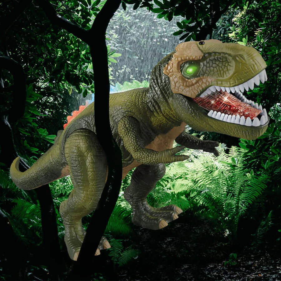 Remote Control Walking Roaring Dinosaur Toy for Kids